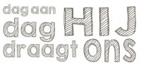 Tekstblok 20x9 cm 'Dag aan dag draagt Hij ons'