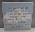 Ik ga slapen, ik ben moe (20x20cm) jongen